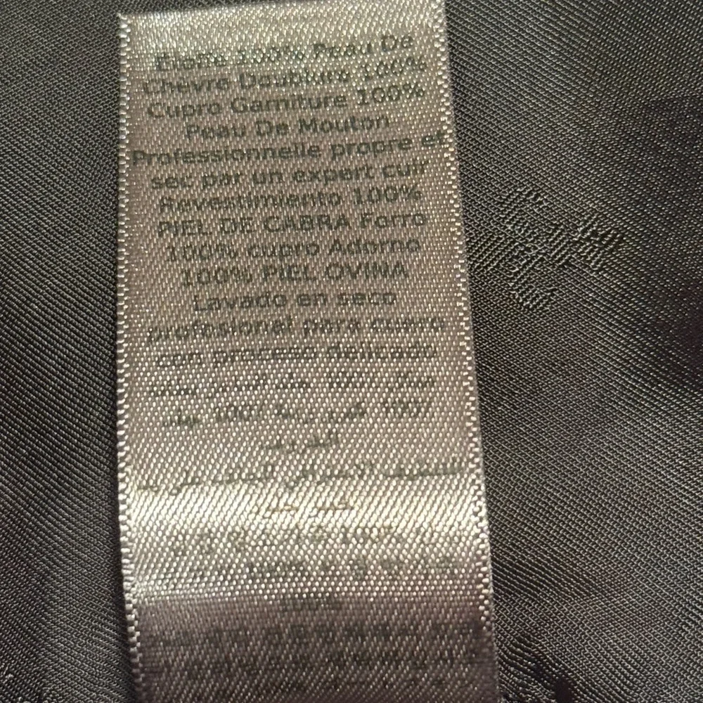 John Varvatos EUC Men's Size Eu 48 US 38 Black Double-Breasted Sheepskin Blazer - Picture 10 of 16